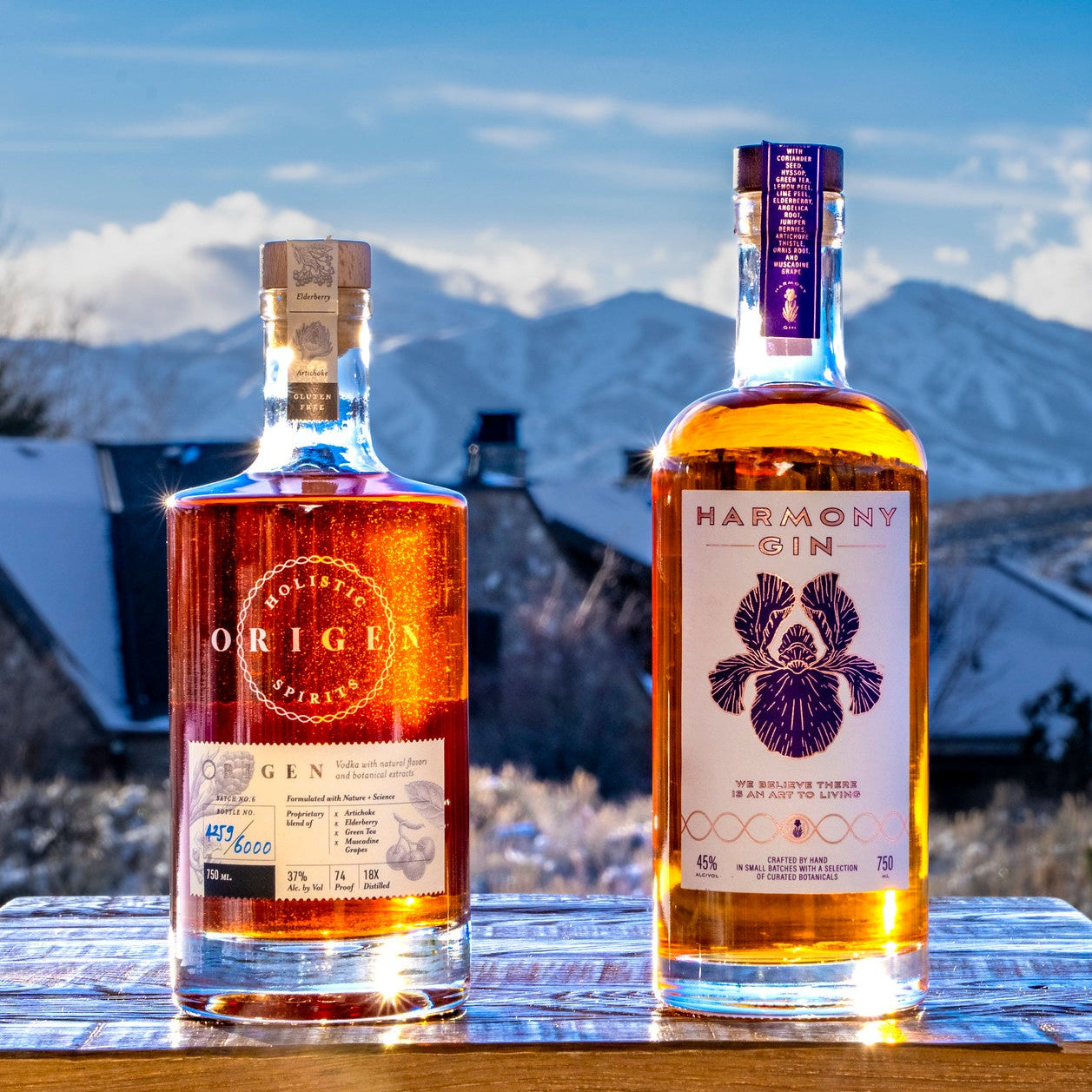 Origen Holistic Spirits Vodka and Harmony Holistic Gin from Holistic Spirits Co.